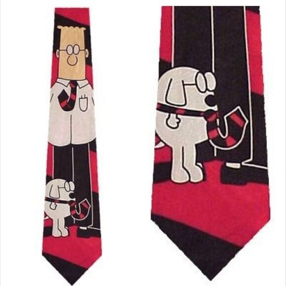 Dilbert Dogbert comic silk tie - Picture 9 of 14
